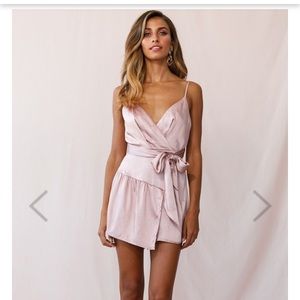 Aretha Wrap Front Skort Rose Gold